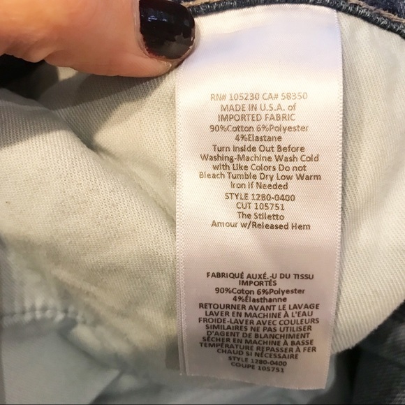 Current Elliott released hem stiletto jeans - Picture 7 of 8